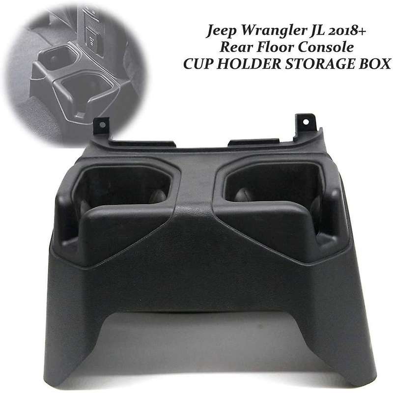 Rear Cup Holder for JL 2018-2021 Floor Console Mounted Drink Holder Storage Box Organizer