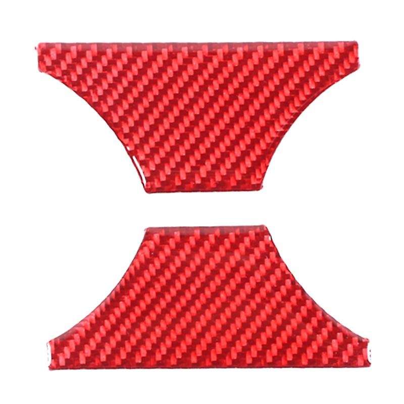 Rear Cup Holder Frame Trim Cover Interior Accessories for 2015 2016 2017 2018 2019 2020 Red Carbon F