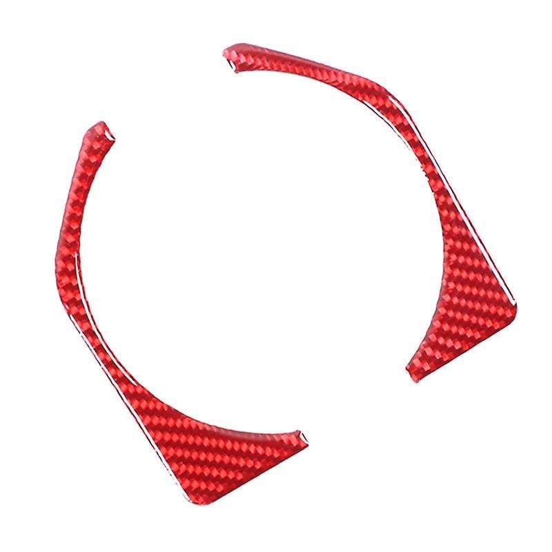 Rear Cup Holder Frame Trim Cover Interior Accessories for 2015 2016 2017 2018 2019 2020 Red Carbon F
