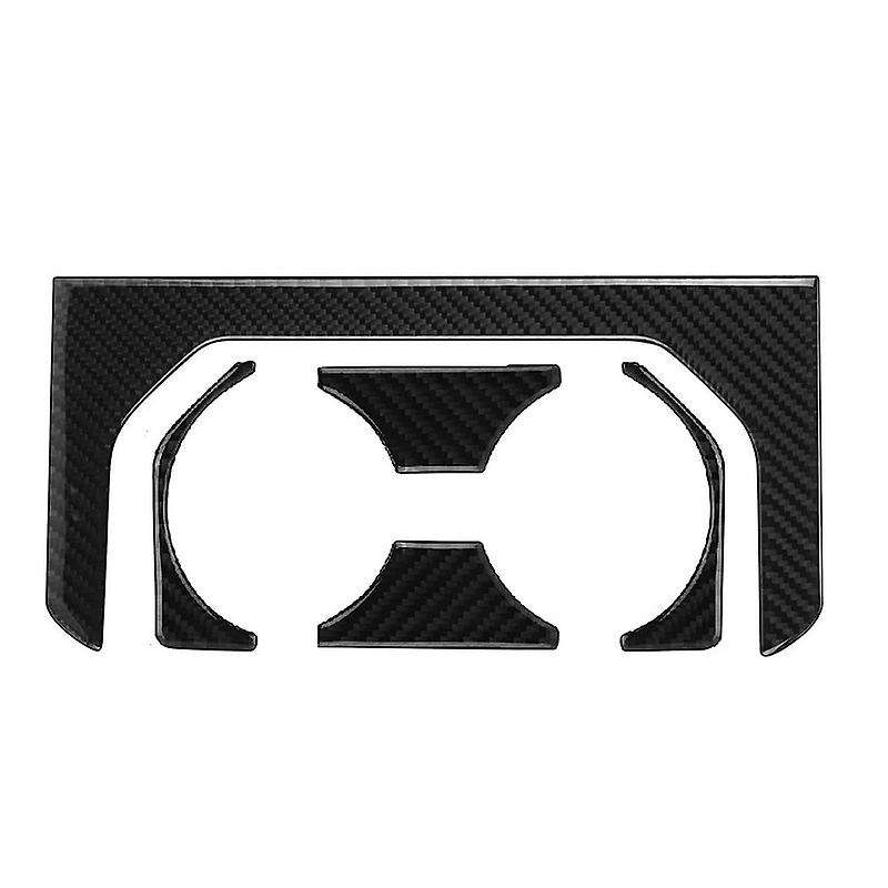 Rear Cup Holder Frame Trim Cover Interior Accessories for 2015 2016 2017 2018 2019 2020 Carbon Fiber