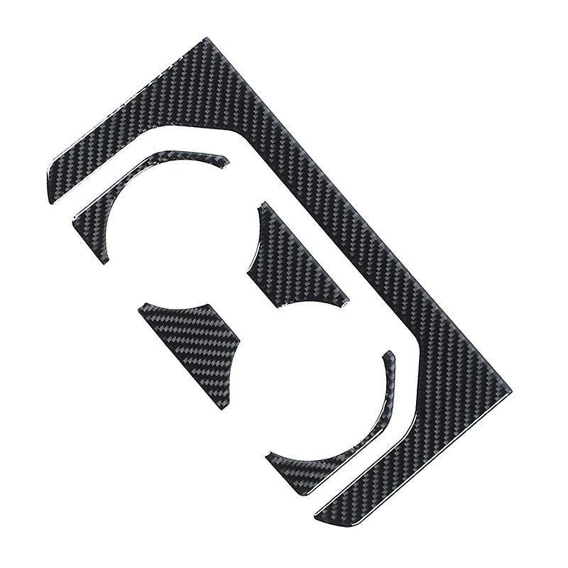 Rear Cup Holder Frame Trim Cover Interior Accessories for 2015 2016 2017 2018 2019 2020 Carbon Fiber