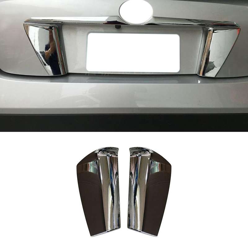 Rear Door License Bumper Frame Plate Trim Lamp Trunk Moulding for Prius 2016 2017 2018