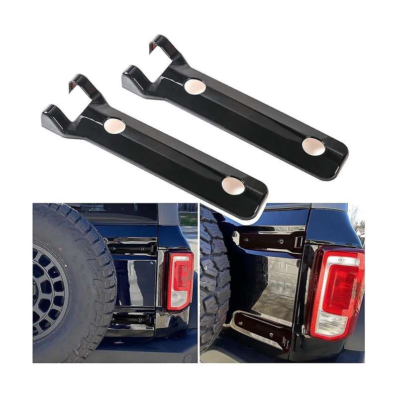 Rear Door Hinge Cover Trim Exterior Accessories for 2021 2022 2023 Accessories (black)