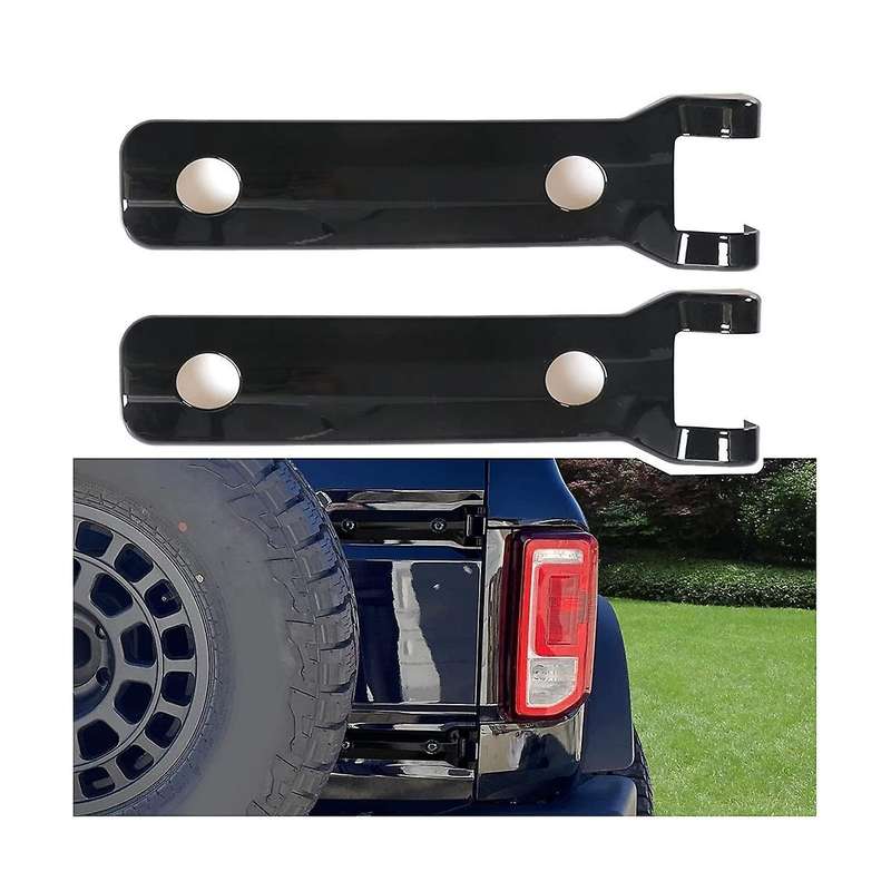 Rear Door Hinge Cover Trim Exterior Accessories for 2021 2022 2023 Accessories (black)