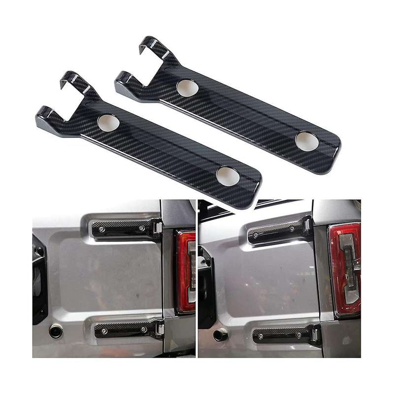 Rear Door Hinge Cover Trim Exterior Accessories for 2021 2022 2023 Accessories (carbon Fiber)