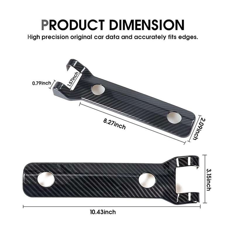 Rear Door Hinge Cover Trim Exterior Accessories for 2021 2022 2023 Accessories (carbon Fiber)