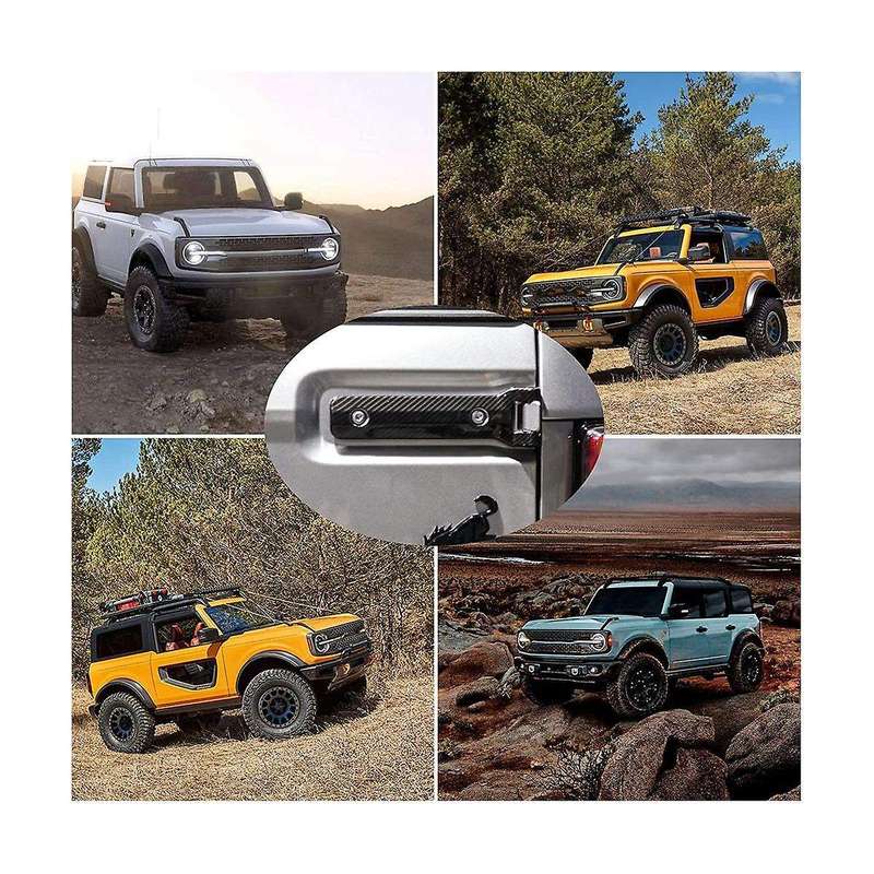 Rear Door Hinge Cover Trim Exterior Accessories for 2021 2022 2023 Accessories (carbon Fiber)