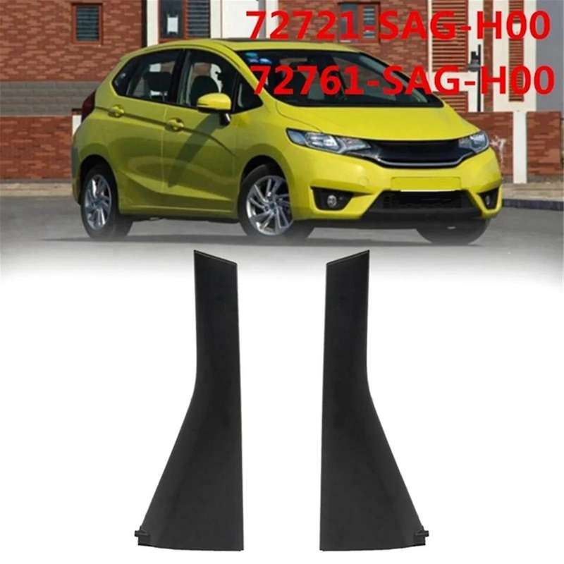 Rear Door Outer Pillar Garnish Trim Panel Window C Pillar Cover for Fit Jazz Gd1 Gd3 72721-sag-h00 7