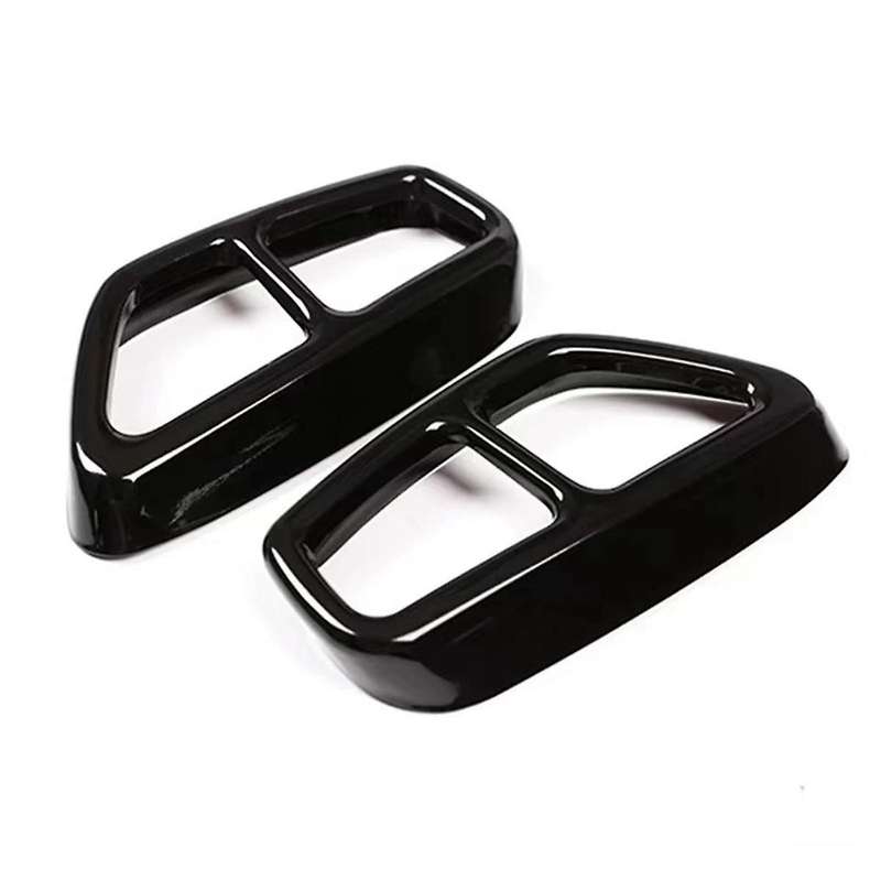 Rear Dual Exhaust Pipe Cover Trims for 5 Series G30 G31 2017-2022 Tailpipe Trim Frame Car Exterior