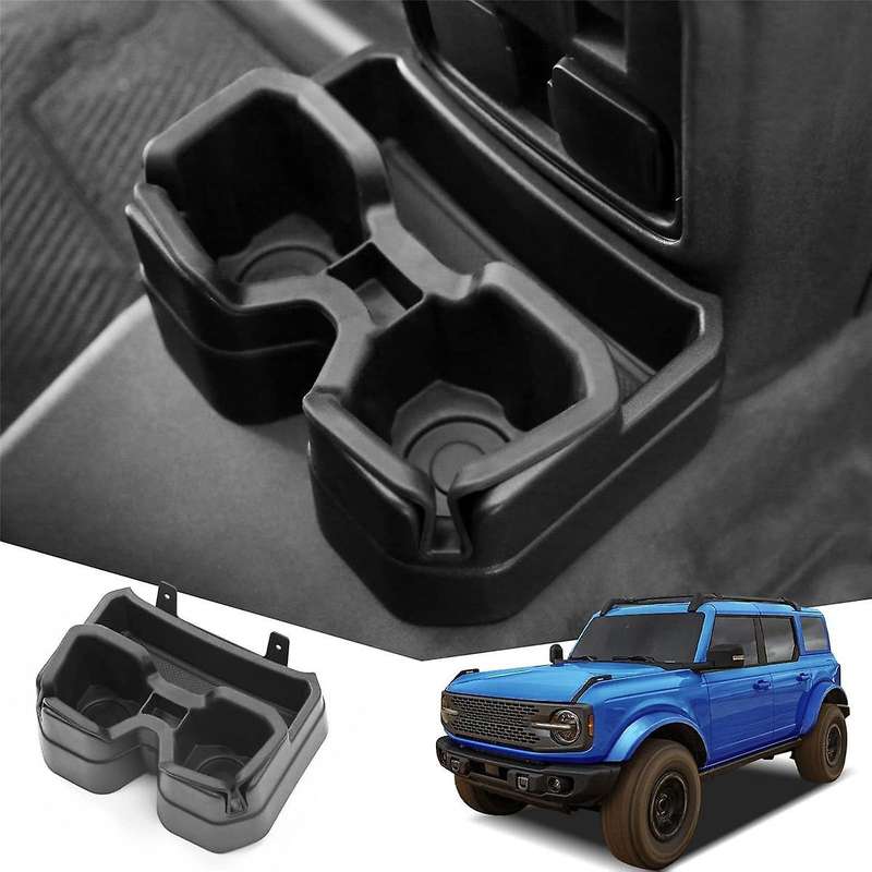 Rear Dual Cup Holder Compatible for Accessories 2021 2022 2023, Expander Removable