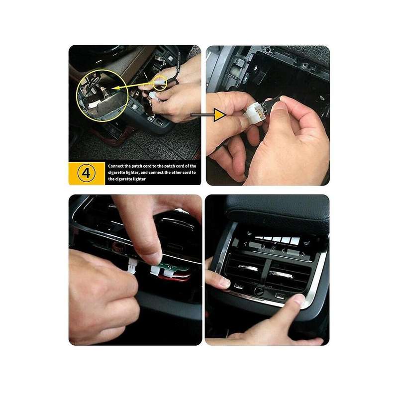 Rear Exhaust Air Outlet Purification Led Atmosphere Usb Charging for Xc60 Xc90 S60 V90 2015-2021 Ai