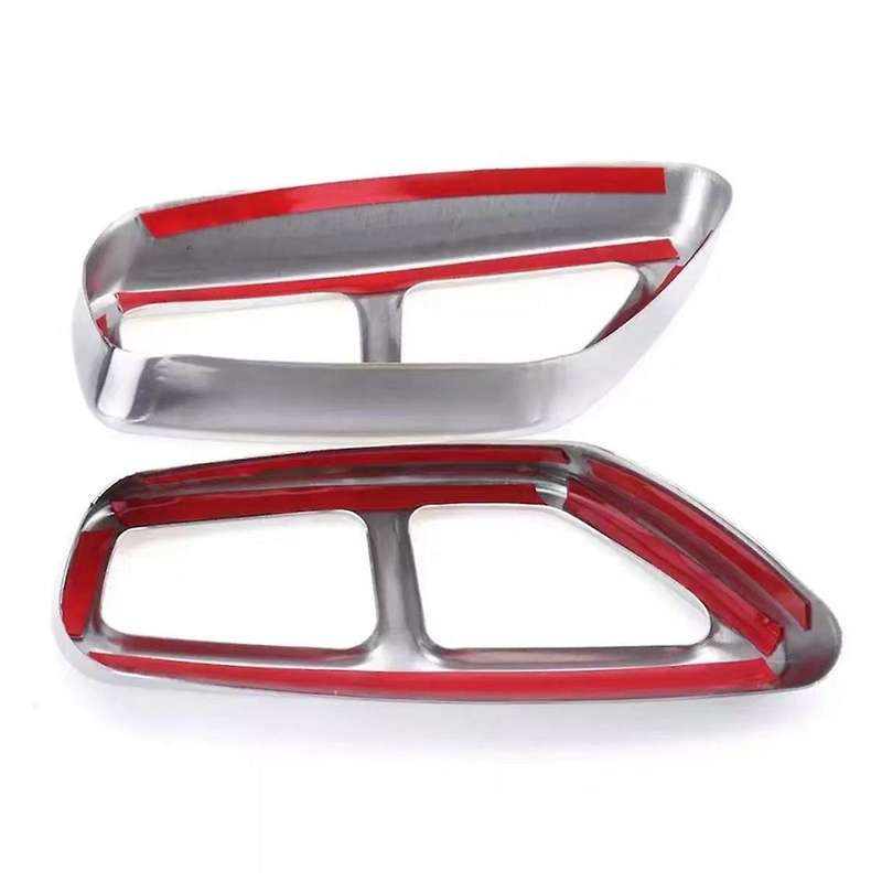 Rear Dual Exhaust Pipe Cover Trims for 5 Series G30 G31 2017-2022 Tailpipe Trim Frame Car Exterior M