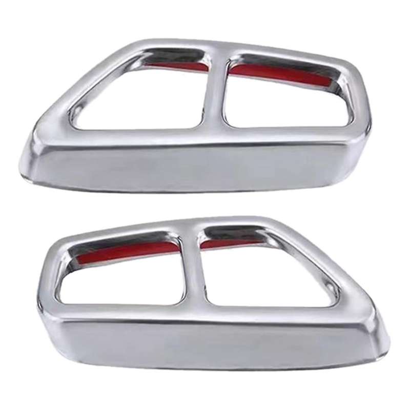 Rear Dual Exhaust Pipe Cover Trims for 5 Series G30 G31 2017-2022 Tailpipe Trim Frame Car Exterior M