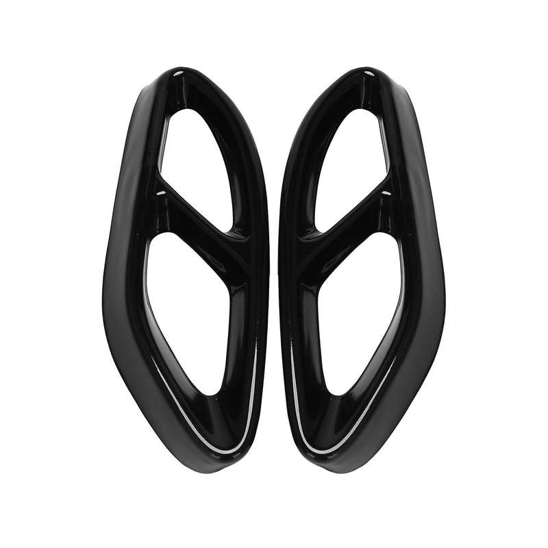 Rear Exhaust Muffler Pipe Cover Trim Tail Throat Frame for CLA Class CLA 180 200 220 260 2017-2019 B