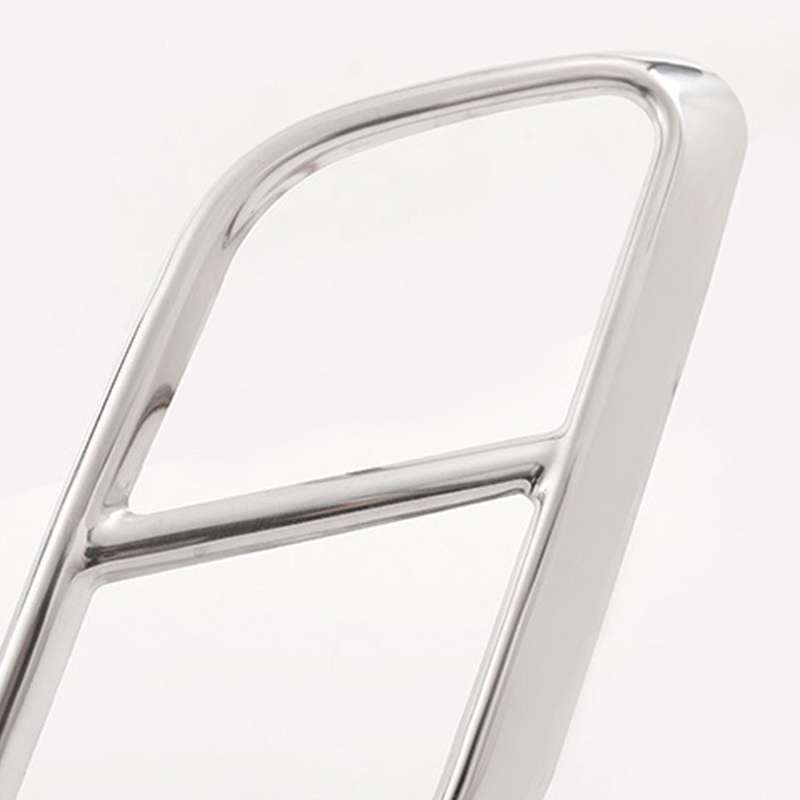 Rear Exhaust Muffler Tail Pipe Cover for Velar 2017-2020 Stainless Steel(Silver)