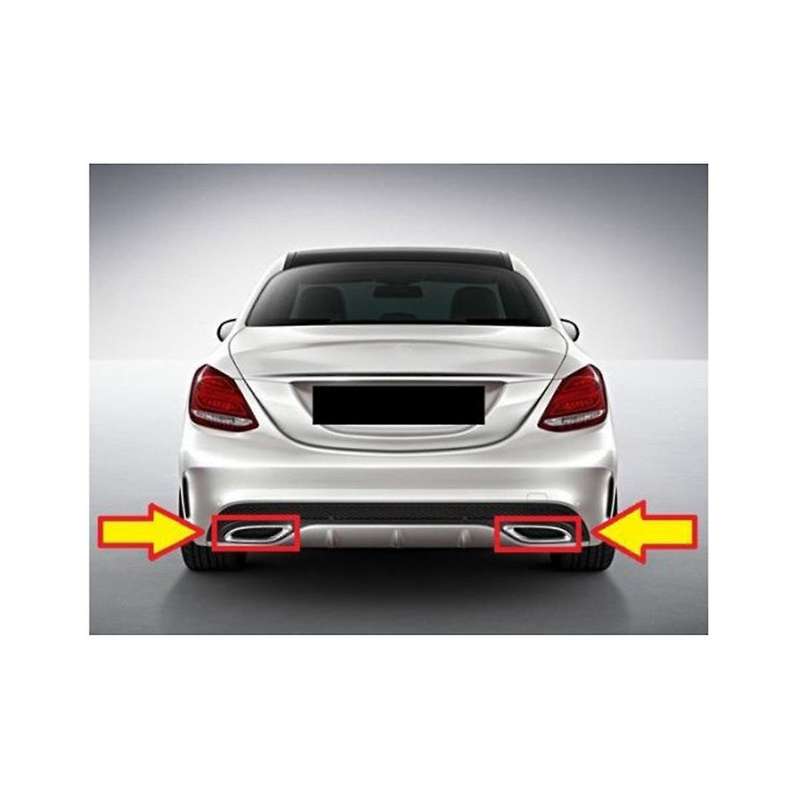 Rear Exhaust Pipe Trim Bezel Tailpipe Cover Trim for W177 W238 E W205 A2058852221 A2058852321
