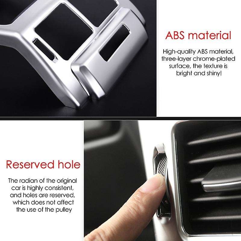 Rear Exhaust Vent Cover Trim Air Outlet Frame Protector for Range Evoque 2014-2016 Car Interior Styi