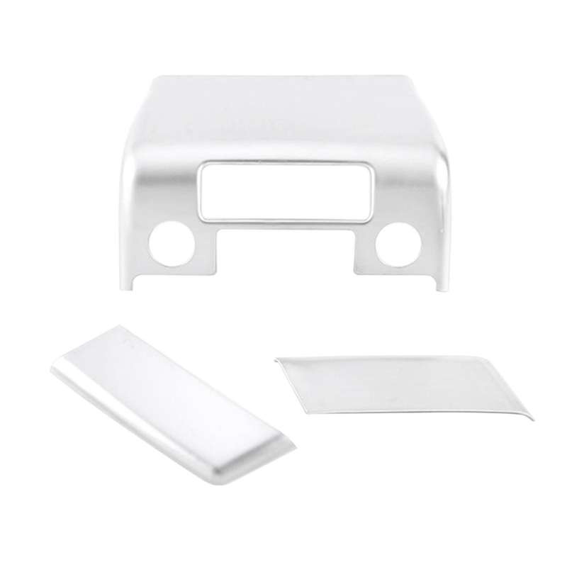 Rear Exhaust Vent Cover Trim Air Outlet Frame Anti-Kick Plate for 2013-2021 Car Interior Stying