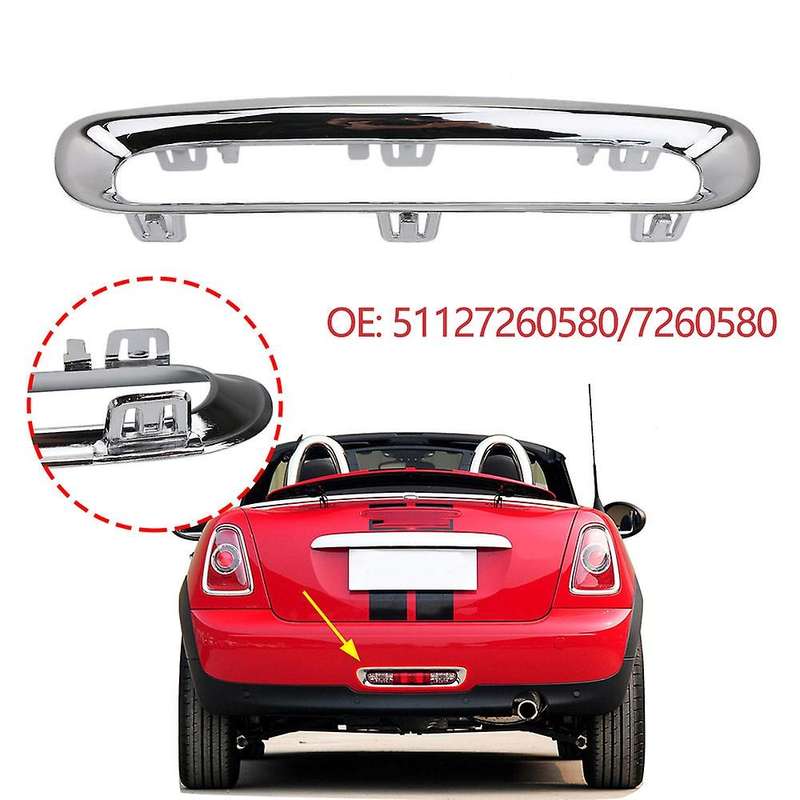 Rear Fog Light Lamp Frame Decoration Cover Trim for MINI R56 R57 R58 Roadster R59 Chrome