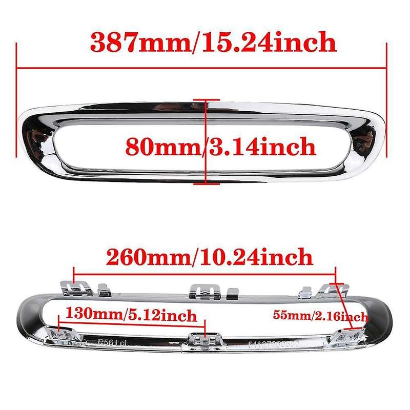 Rear Fog Light Lamp Frame Decoration Cover Trim for MINI R56 R57 R58 Roadster R59 Chrome