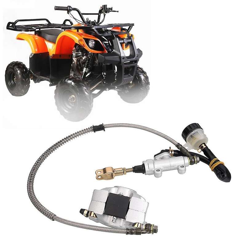 Rear Foot Disc Brake Assembly Master Cylinder Caliper with Oiler for 110Cc 125Cc 150Cc 200Cc 250Cc A