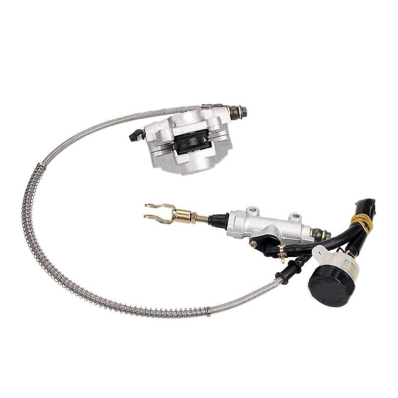 Rear Foot Disc Brake Assembly Master Cylinder Caliper with Oiler for 110Cc 125Cc 150Cc 200Cc 250Cc A