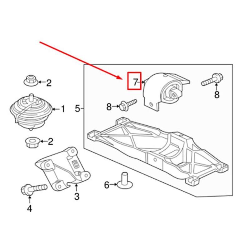 Rear Gearbox Mount C2d38505 for Xj8 Xjr Xf Xj Xk Super Transmission Bracket