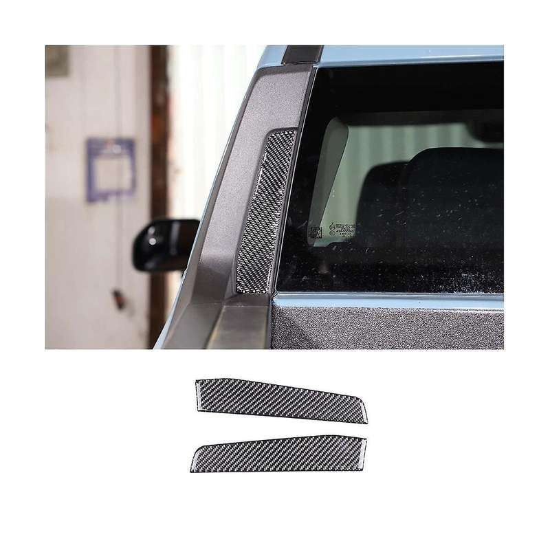 Rear Glass Side Anti-scratch Cover Trim Decal Stickers for 2022 2023 Accessories - Soft Carbon Fibe