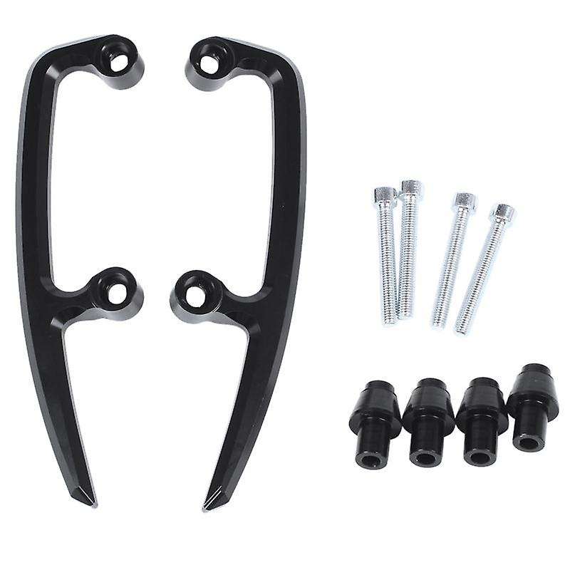 Rear Grab Bars Rear Pillion Passenger Grab Rail Handle for Ninja650 Z650 Ninja 650 2017-2021(black)