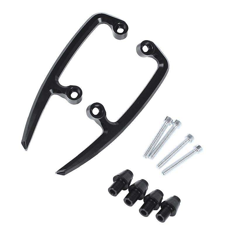Rear Grab Bars Rear Pillion Passenger Grab Rail Handle for Ninja650 Z650 Ninja 650 2017-2021(black)