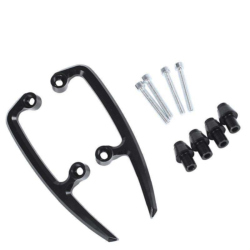 Rear Grab Bars Rear Pillion Passenger Grab Rail Handle for Ninja650 Z650 Ninja 650 2017-2021(black)
