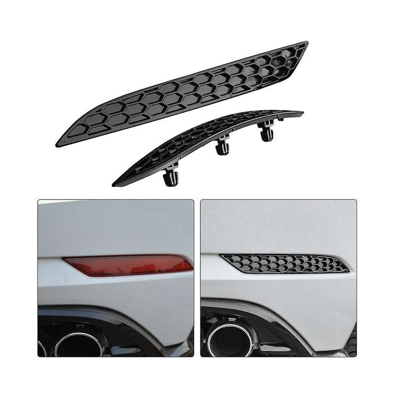 Rear Honeycomb Strip Rear Bar Reflector Conversion Rear Fog Light Cover Car for Golf 7.5 2014-2018