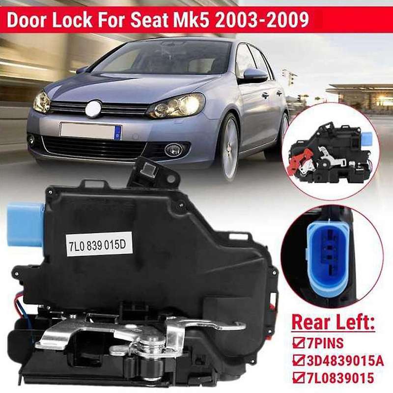 Rear Left Door Lock Actuator Central Mechanism 3D4839015A 7L0839015 for Golf 5 Mk5 2003-2009 Seat To