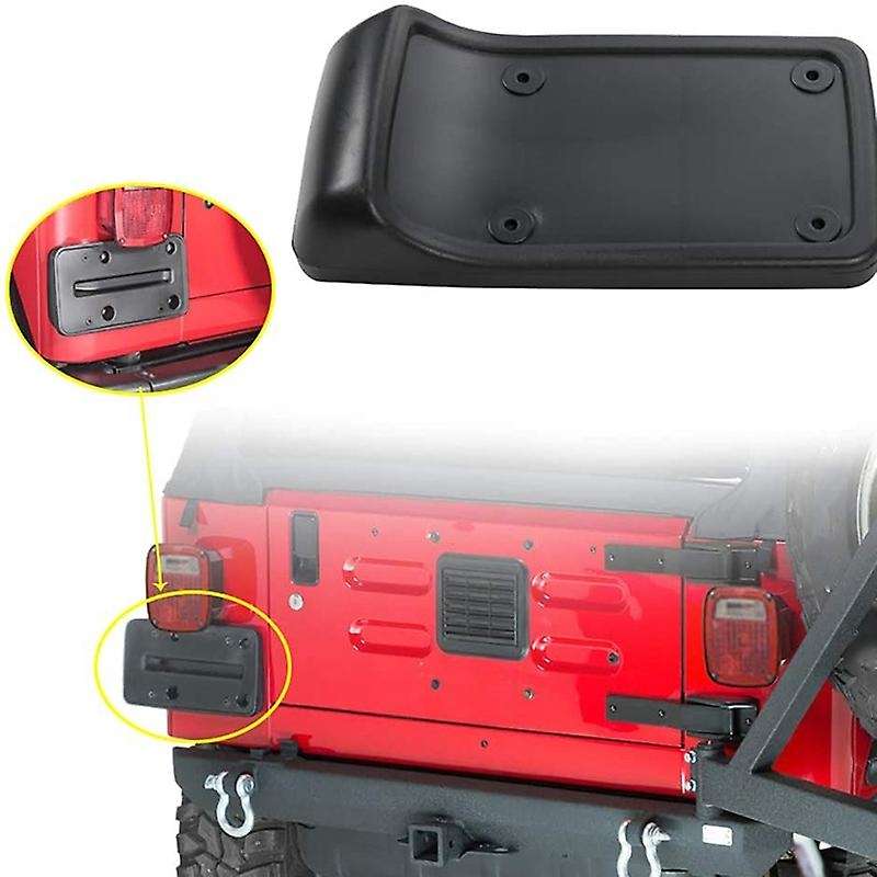 Rear License Plate Frame Holder Mount Bracket for 1997-2006 Wrangler TJ