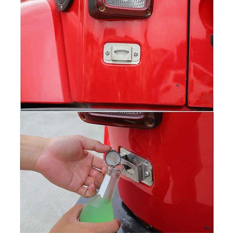 Rear License Plate Mounted Bottle Opener Accessory for JK 2007-2017 Car Accessories