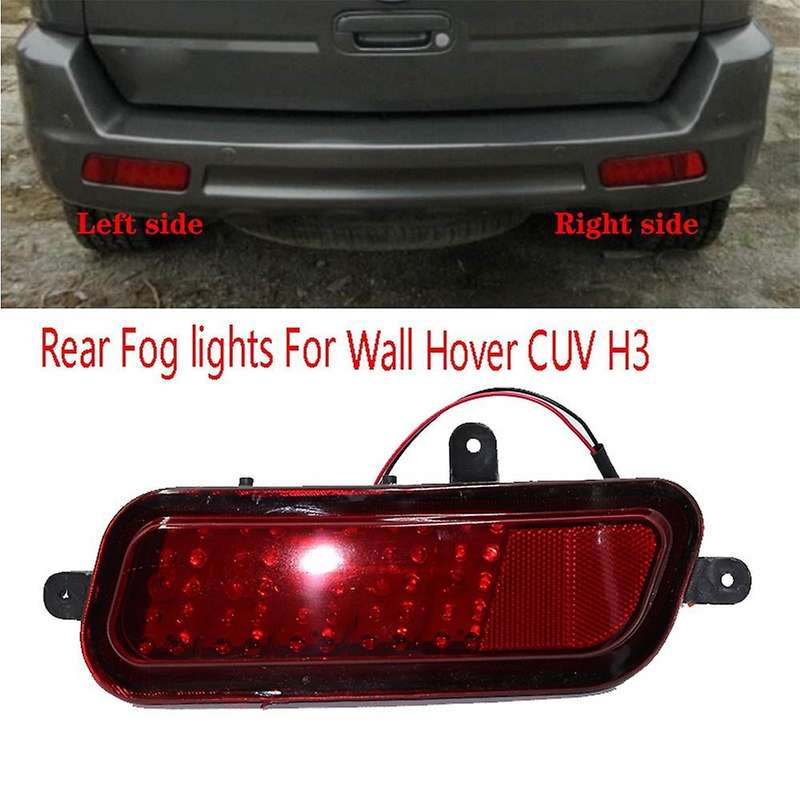 Rear Light Signal Lamp Rear Bar Lights Rear Fog Lights Bumper Lights Fog Lamp Assembly for Hover CUV