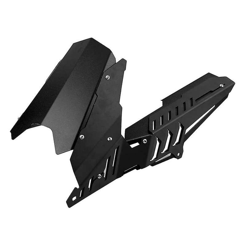 Rear Mudguard, CNC Motorcycle Rear Mudguard & Chain Guard Cover Kit for YZF R3 R25 13-17(Black)