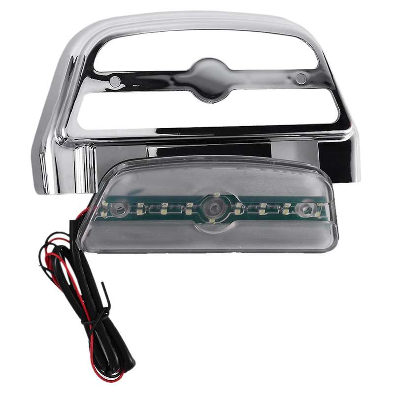 Rear Passenger Footboard Pedal Footrest Black ABS Cover LED Lighted for Touring Trike Softail