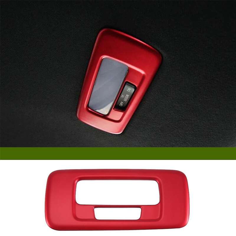Rear Reading Cover Trim Decor for 11Th 2022 2023 Red Interior Accessories