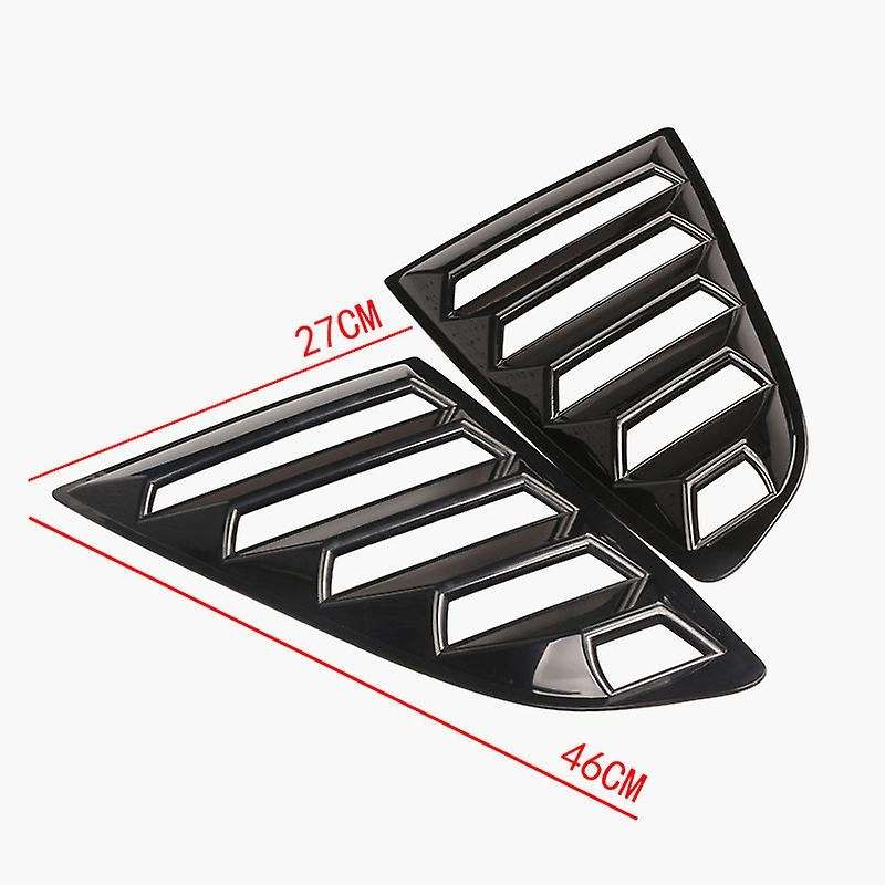 Rear Quarter Window Louvers Scoops Spoiler Car Side Window Scoop Cover for 2015-2017