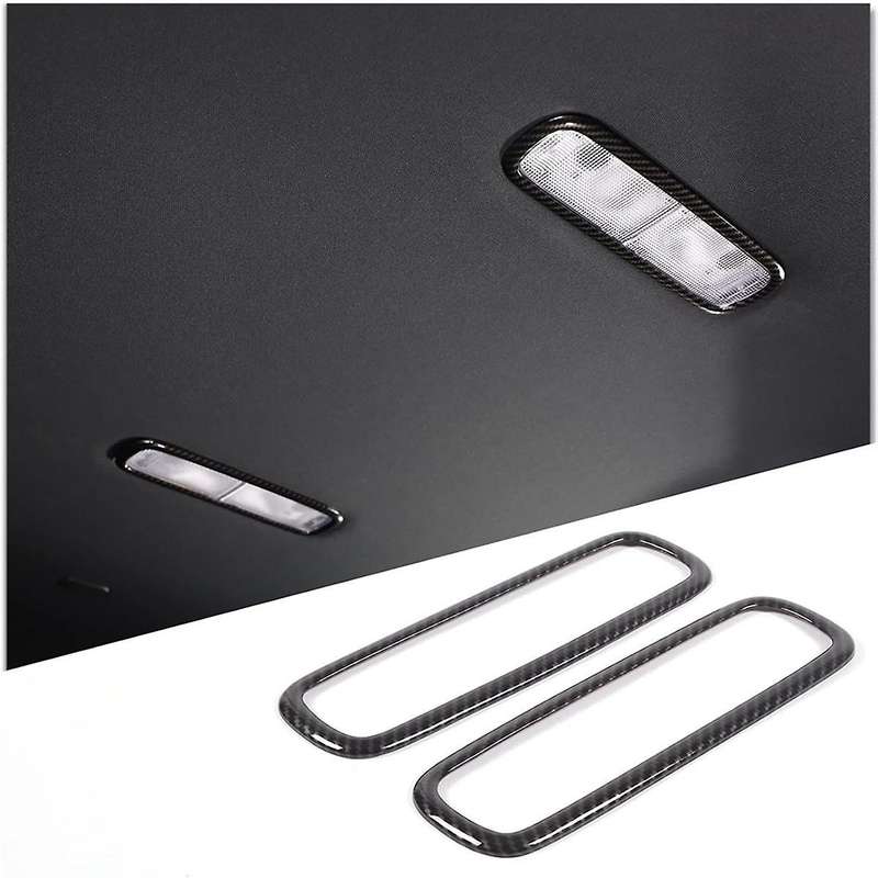 Rear Reading Light Panel Cover Trim for Pilot 2019-2022 Interior Accessories ABS Carbon Fiber