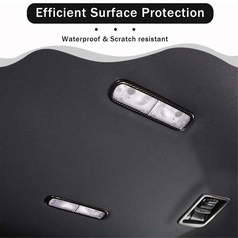 Rear Reading Light Panel Cover Trim for Pilot 2019-2022 Interior Accessories ABS Carbon Fiber