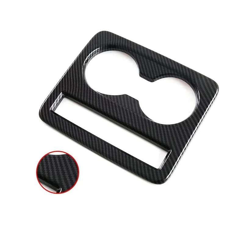 Rear Seat Cup Holder Cover Trim for 2024 2025 Interior Accessories Carbon Fiber
