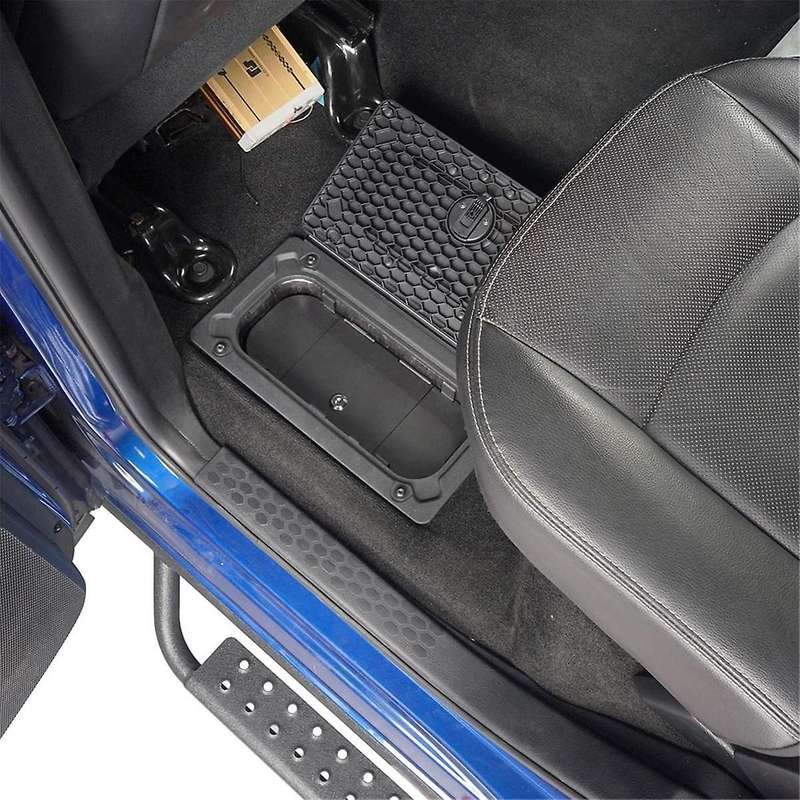 Rear Seat Floor Locking Storage Box Safety Lid for RAM 1500/2500/3500 2009-2018 Pickup Truck