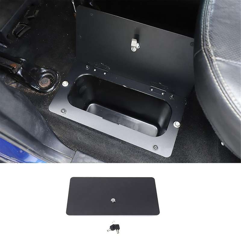 Rear Seat Floor Storage Organizer Tray Lock Vault Box for RAM 2009-2018 1500/2500/3500 Pickup Truck