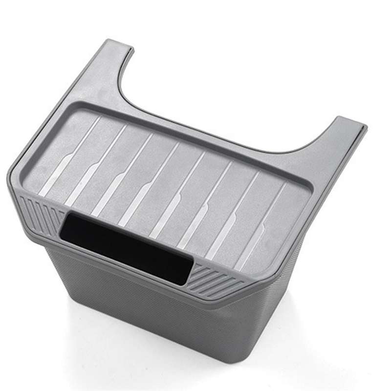 Rear Seat Storage Box for Model Y Organizer Center Console Bins Backseat Trash Can Garbage Bag Unde