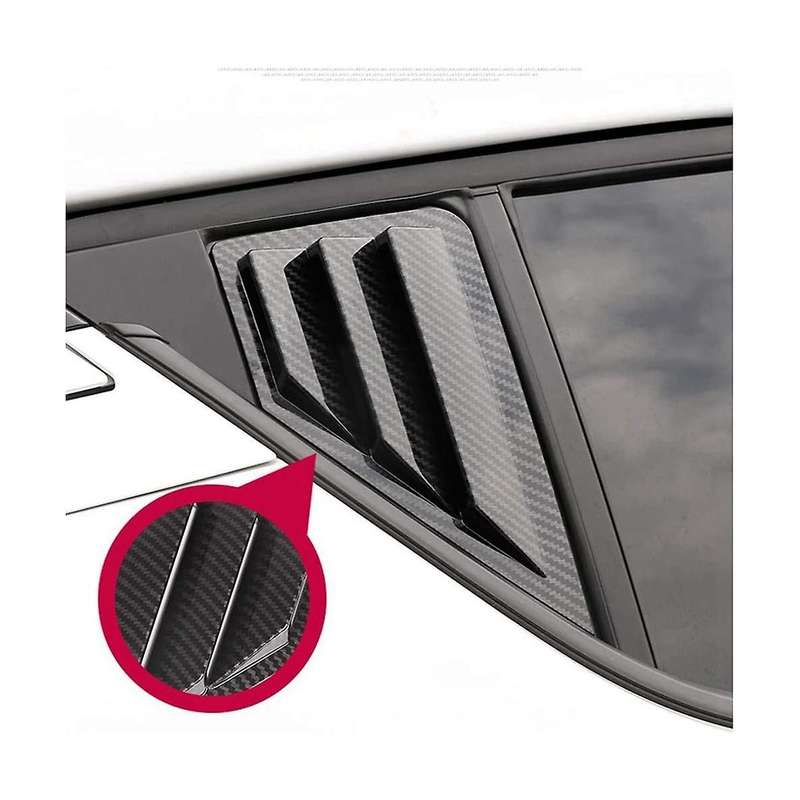 Rear Side Louvers Rear Window Side Vent Triangular Louvers Automobile for 2016-2020