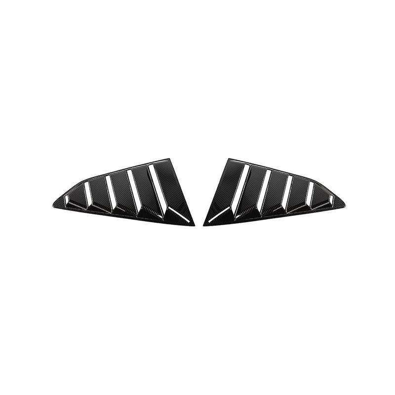Rear Side Window Louvers for 2017-2023 Window Glass Blinds Accessories, Abs Carbon Fiber