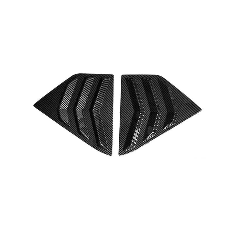 Rear Side Window Louvers for Kicks 2018-2023 Scoop Shades Cover Accessories - Carbon Fiber