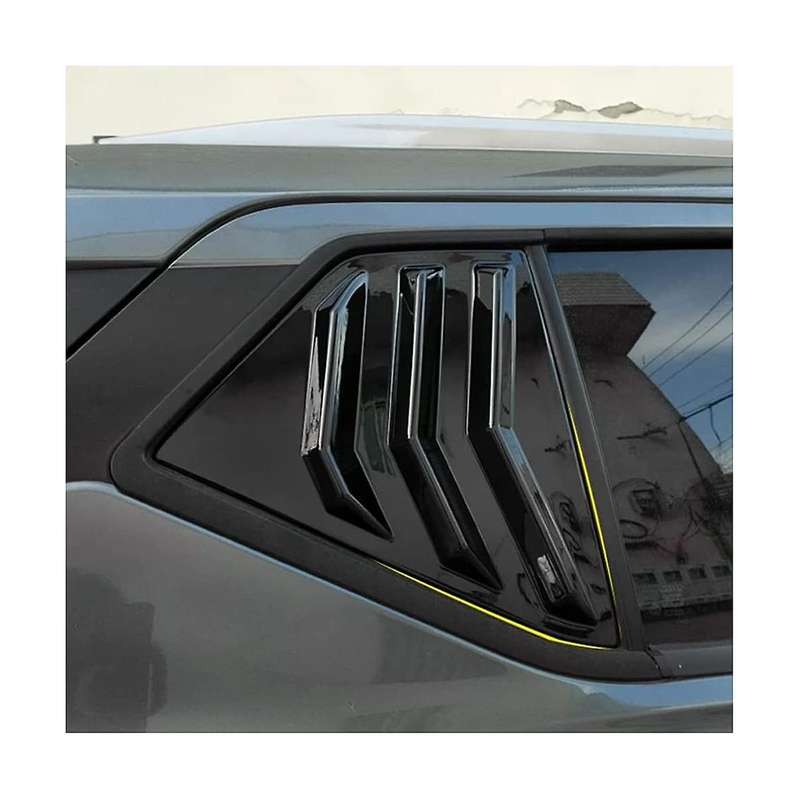 Rear Side Window Louvers for Kicks 2018-2023 Scoop Shades Cover Accessories - Carbon Fiber
